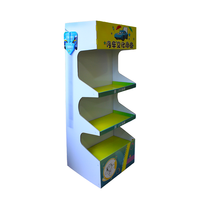 3-stufiger Wellpappe-FSDU-Displayständer, freistehendes Papier-Verkaufsdisplay, Karton-FSDU-Werbeständer