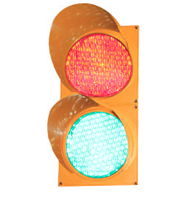 Feu de signalisation LED IP65 CE 300 mm avec boîtier jaune, couleurs rouge, jaune, vert, alimentation 12-24 VDC ou 110-220 VAC en option