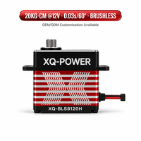 Servomoteur de queue brushless haute performance 20KG 12V étanche avec engrenages en acier inoxydable pour drone quadricoptère - Vente en gros XQ-POWER XQ-BLS8120H