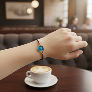 Pulsera de Hilo con Dijes de Ojo Turco - Product Image 3