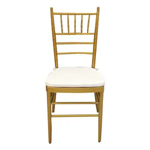 Hotel Tiffany Fancy Wedding Modern Stackable Chivari Stacking Chaise Napolim Gold Chiavari Sillas Tiffany Chairs For Sale