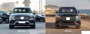 Kits de conversion et d'amélioration de carrosserie XLstyling pour <span class=keywords><strong>Mercedes</strong></span> Benz <span class=keywords><strong>GLS</strong></span> X167 20+ au style <span class=keywords><strong>GLS</strong></span> <span class=keywords><strong>63</strong></span> - Product Image 2