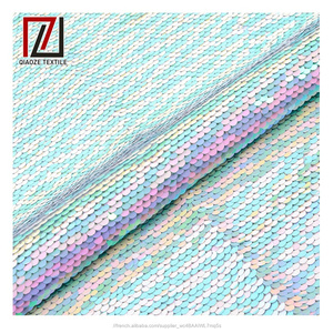 2019 fragile tulle écaille de poisson coloré paillettes tissu pakistan - Product Image 3