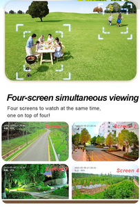 Caméra solaire 8MP AOV 24h/24 avec quatre objectifs, couleur intégrale 8K, sécurité sans fil CCTV, carte SIM 4G, deux panneaux solaires extérieurs - Product Image 5