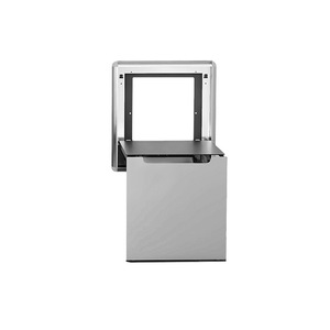 Shengfa Wall Mounted <b>Folding</b> Shower <b>Stool</b> 450x400 Stainless Steel With Backrest For Bathroom Safety - Product Image 2