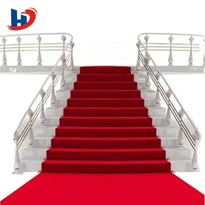 Factory custom rugs red carpet runners party wedding carpet celebration wedding exhibition stage carpet runner rug for hallway