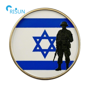 Émail 3D personnalisé en usine pièces de défi commémoratives israéliennes juives chrétiennes israéliennes pièces de défi israéliennes personnalisées - Product Image 5