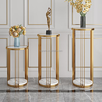 Étagère à plantes vertes moderne, écologique, salon, créative, esthétique, décoration de balcon, ensemble de 3 supports à fleurs en métal