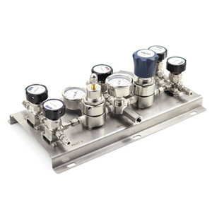 Régulateur de pression à double étage haute pression Hikelok en acier inoxydable SS316/SS304 avec commutation automatique - Product Image 1