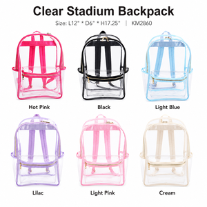 Spedizione Rapida, Borsa da Viaggio Estiva Trasparente Impermeabile di Grande Capacità, Zaino in PVC con Finiture Colorate, Borsa da Spiaggia Trasparente - Product Image 4