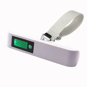 Accuracy New Arrival LCD display 50kg travel suitcate bag weighing portable digital luggage weight scale with belt