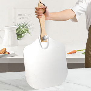 Bakery Tools <strong>Pizza</strong> Tools <strong>Pizza</strong> Sever Shovel Aluminum <strong>Pizza</strong> Turning <strong>Peel</strong> With Foldable Handle - Product Image 5