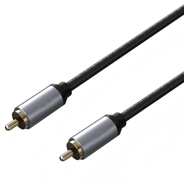 RCA to RCA Coaxial Audio Cable with Tinned Copper Core Gold-Plated Connectors PVC Jacket for Hi-Fi Sound 1080p MP3