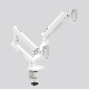 2 cánh tay màn hình trắng 13-34 inch Bàn máy tính kép gắn kết sản phẩm mới hỗ trợ màn hình kép - Product Image 5