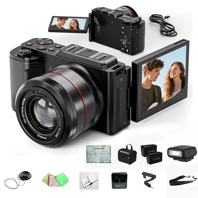 New M2 Entry-Level 5K Mirrorless Camera CMOS Touch Screen Hot Shoe Dual Image Stabilization for Beginners Sport