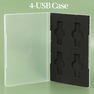 Yuzmei tùy chỉnh nhựa Memory Stick bao bì thẻ tín dụng trường hợp 1-usb Flash Drive Trường hợp với <span class=keywords><strong>DVD</strong></span> chủ Pendrive USB Key Hộp quà tặng - Product Image 4