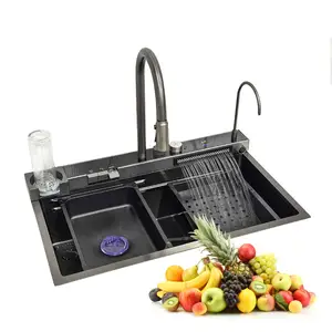 Contemporary country style big size sus201 sus304 multi purpose kitchen sink