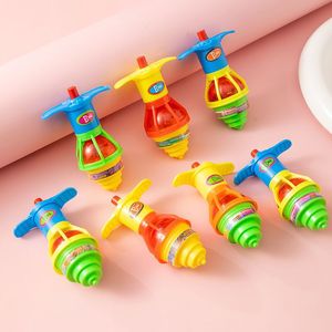 Toupie lumineuse à remonter, gyroscope coloré clignotant, jouet pour enfants de 2 à 4 ans, ensemble de lancement en plastique - Product Image 3
