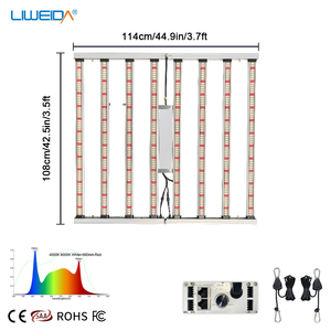 Lámpara de Cultivo LED de Espectro Completo de 650W, IP65, Alta Capacidad Fotossintética, Regulable, Ahorro de Energía, Duradera, para Crecimiento Vegetativo y Floración en Interiores - Product Image 2