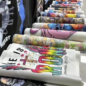 לוגו מותאם אישית חולצת טריקו מדבקה פלסטיזול dtf מוכן לחץ חום העברת הדפסה המדבקות אביזרים dtf מדבקות העברת מדבקות - Product Image 3