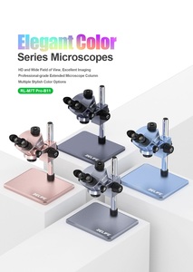 RELIFE-Microscopio <span class=keywords><strong>Trinocular</strong></span> HD 7X-50X, lente de objetivo para reparación de teléfonos móviles, con base de aluminio de gran tamaño, para reparación de teléfonos - Product Image 6