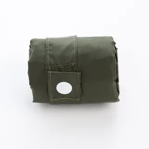 Venda quente Personalizado Listrado Impermeável Eco-friendly Poliéster Dobrável Imprensa Botão Viagem Saco De Compras - Product Image 5