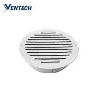 Grille d'aération invisible en aluminium Ventech avec moustiquaire pour hôtels et immeubles de bureaux