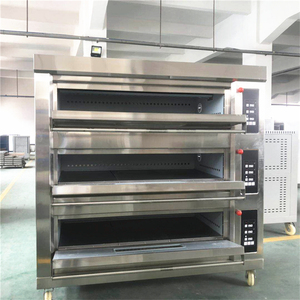 Horno de Gas de Acero Inoxidable de Alta Calidad, Máquina Automática para Snacks, con Tres Niveles y Nueve Bandejas, Tubo de Calentamiento de Alta Eficiencia - Product Image 5