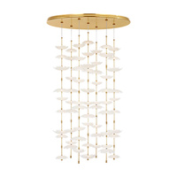Lustre en verre en forme de fleur, design moderne, en laiton, pour salon, hôtel, maison, villa, décoration