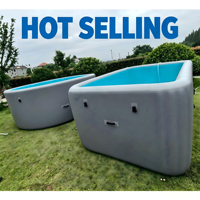 Piscine gonflable commerciale en PVC durable, grande piscine gonflable pour enfants