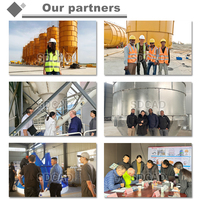 Capacidad de 100 toneladas Construcción de silo de cemento de acero inoxidable Estructura atornillada Sistema de descarga por gravedad Motor eléctrico completo