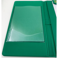 Luxueux Pliable Vert Faux Cuir Bill Dossier Personnalisé Restaurant Taverne Check Holder