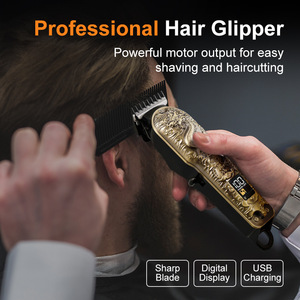 Tondeuse à Cheveux Électrique Professionnelle Personnalisable Rechargeable pour Hommes avec Écran LCD – Machine de Coiffure pour Barbiers - Product Image 6