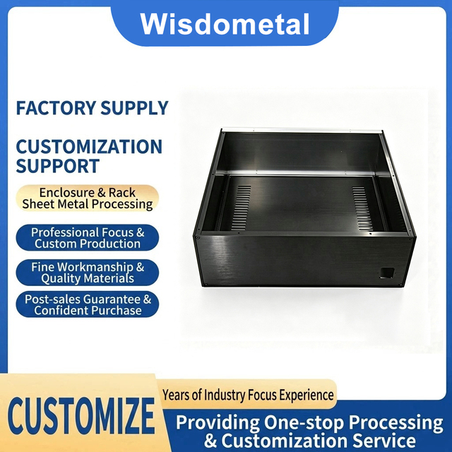 OEM Custom Aluminum Audio Amplifier Chassis DIY Multi-purpose Power Case for Audiophile & Industrial Use