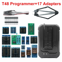 Programmateur USB universel XGecu T48 + 17 adaptateurs, lecteur-graveur de puces haute vitesse pour SPI NAND nor Flash EEPROM BIOS MCU