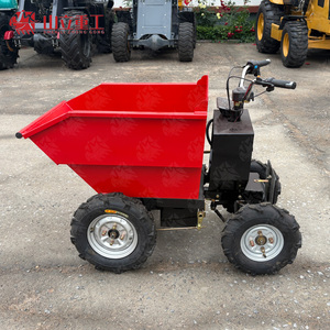 Mini Dumper Elettrico con Carico di 400kg, Corpo in Acciaio, Ribaltamento Idraulico, per Costruzioni, Fattorie e Giardini - Product Image 2