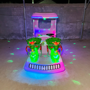 Nouvelle voiture tamponneuse lumineuse électrique licorne pour deux personnes <span class=keywords><strong>aire</strong></span> de jeux pour enfants parcs d'attractions en plastique extérieurs - Product Image 2