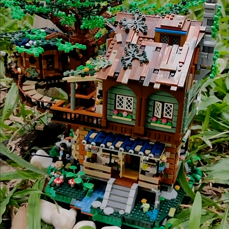 Set Blocchi Da Costruzione Casa Sull'Albero LULUFUN – 3196 Pezzi, Modello Architettonico, Giocattolo Educativo Per Adolescenti E Adulti