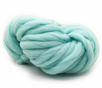Fil de laine volcanique épais, simple et épais, teint, laine polyester, chenille, blanc, 3cm, 1 pièce