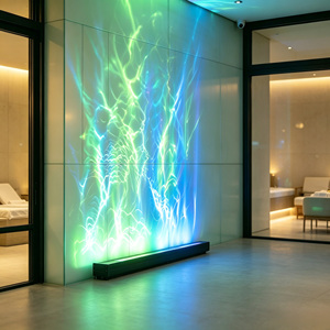 <span class=keywords><strong>Projecteur</strong></span> d'ondes d'eau dynamique 3D RGBW 80W pour intérieur, <span class=keywords><strong>lampe</strong></span> LED linéaire à effet de vague pour salon, hôtel, KTV, <span class=keywords><strong>piscine</strong></span>, éclairage décoratif - Product Image 2