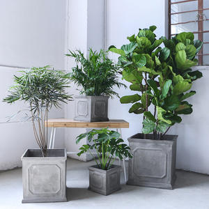 <span class=keywords><strong>Macetas</strong></span> <span class=keywords><strong>de</strong></span> Cemento y Magnesio para Plantas Verdes, Estilo Europeo, para Patio, Villa, Plaza, Estilo Moderno, Sencillas - Product Image 1