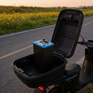 Batterie LiFePO4 étanche 72V 50Ah avec BMS intégré certifiée UN38.3 pour moto électrique haute vitesse - Product Image 1