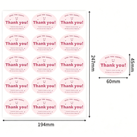 Autocollants de remerciement personnalisés Jinyu avec logo imprimé, cartes de remerciement, autocollants pour courrier, papier kraft imperméable, personnalisation acceptée