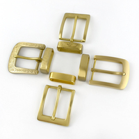 Deepeel YK014 40mm boucles de ceinture en laiton massif accessoires de vêtement deux ou trois pièces boucle de ceinture en laiton massif
