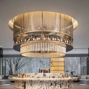 현대적인 디자인 가정용 대형 천장 샹들리에 호텔 클럽 게스트 하우스 로비 프런트 데스크 레저 커피 바 공간 - Product Image 1