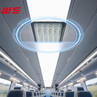 Module de lampe de plafond pour zone passager de métro, certifié IRIS, à source de lumière LED ferroviaire sur carte SMT, DC110V, CRI élevé, faible dégradation