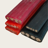 Câble d'alimentation pour ascenseur, plat, flexible, résistant à la traction, ignifuge, avec gaine en caoutchouc résistante à l'usure, en cuivre 450V