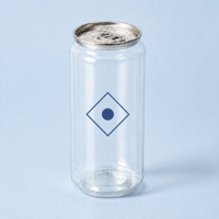 Bouteilles et canettes transparentes en PET de 500 ml de qualité supérieure avec logo personnalisé, pour jus, soda et autres boissons, avec bouchon à vis et couvercle facile à ouvrir