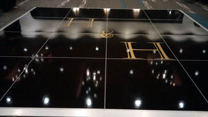 Pista de Baile Portátil en Blanco y Negro Brillante en Oferta - Product Image 3