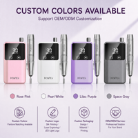 Machine à percer les ongles populaire HOWYEA 30000 tr/min, stylo de manucure rechargeable portable, compatible prises US/UK, pour usage domestique et professionnel en salon